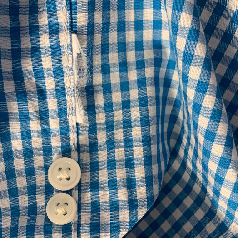 J. Crew Garçon Organic Cotton Poplin Shirt in Gingham Size 6 - Picture 8 of 8